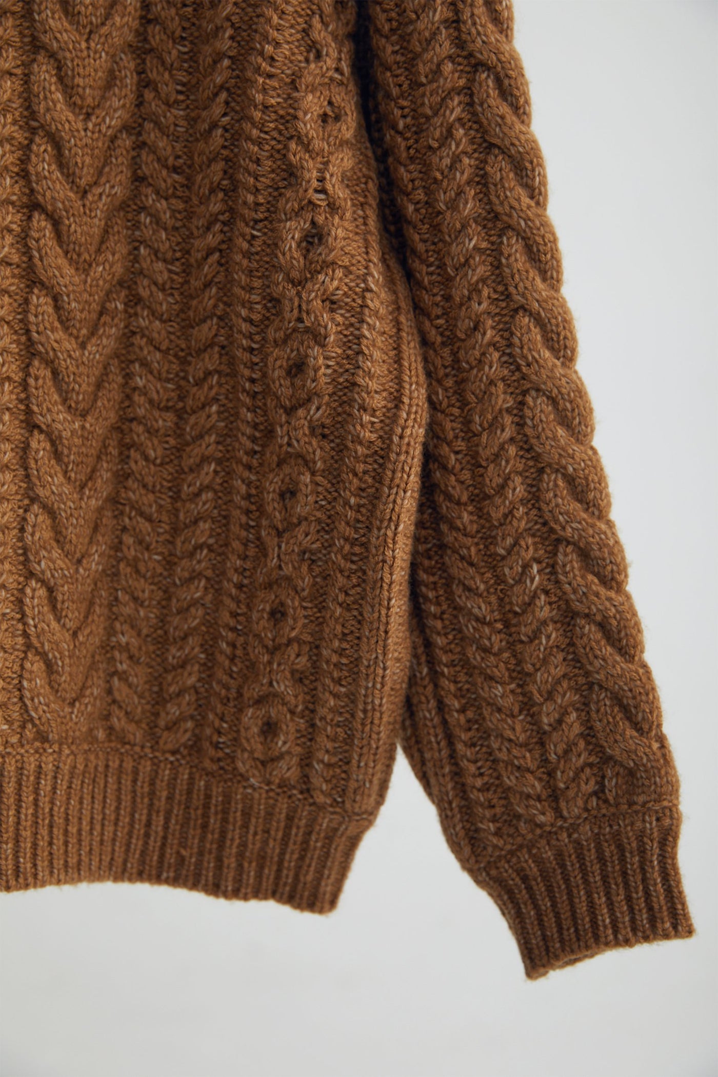 45rpm キャメル　ケーブルニットコート 2wayケーブルニット【キャメル】 – TRUE Self