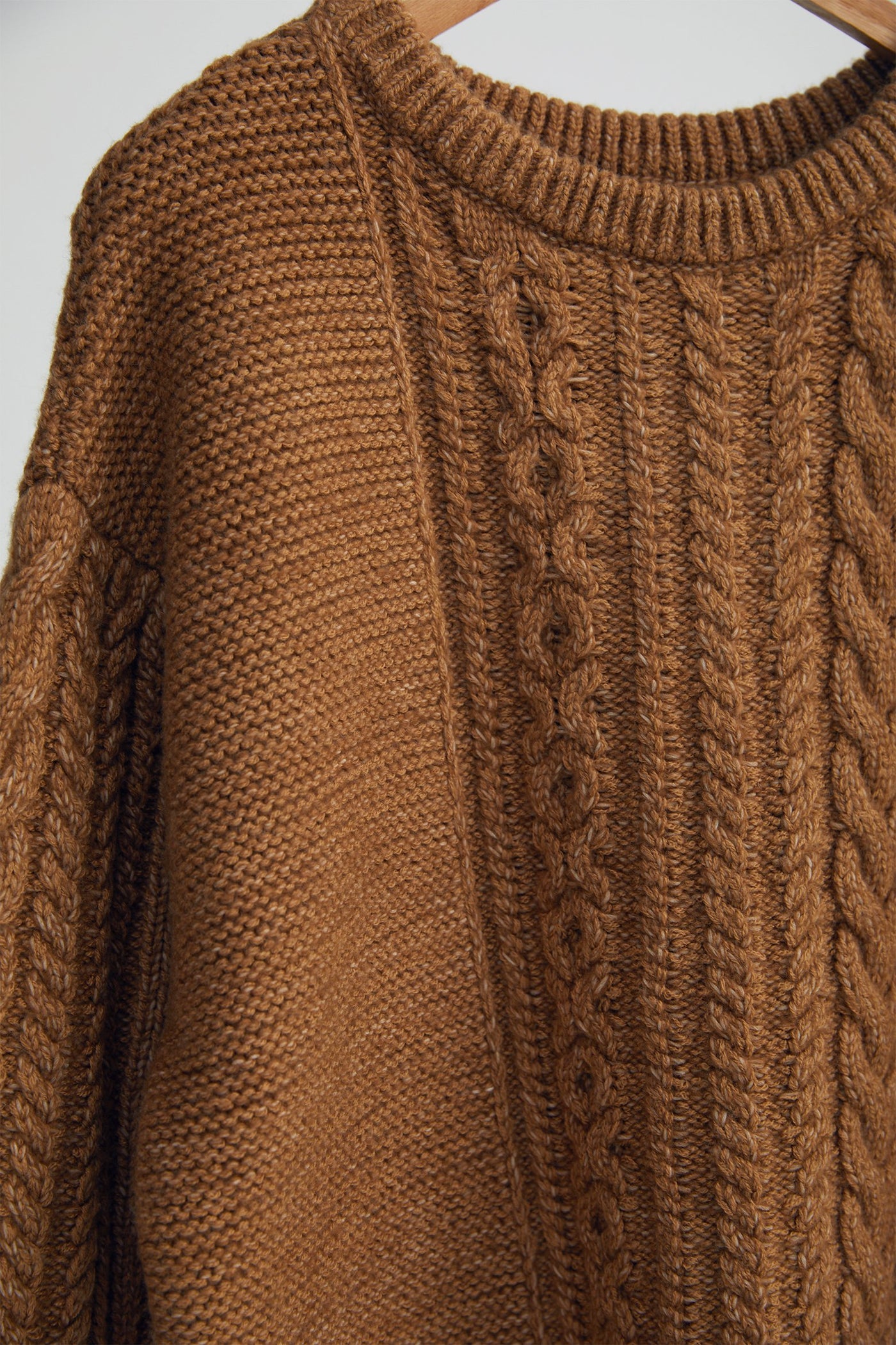 2wayケーブルニット【キャメル】 – TRUE Self